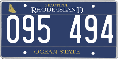 RI license plate 095494