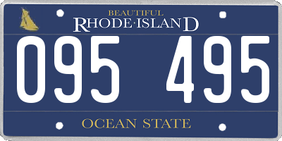 RI license plate 095495