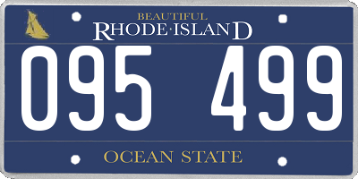 RI license plate 095499