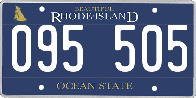 RI license plate 095505