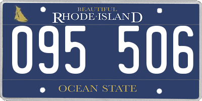 RI license plate 095506