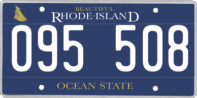 RI license plate 095508