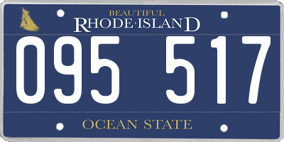 RI license plate 095517