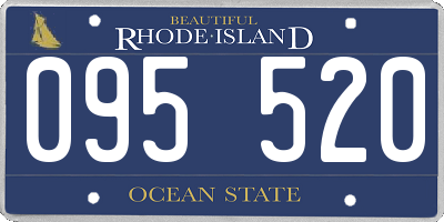 RI license plate 095520