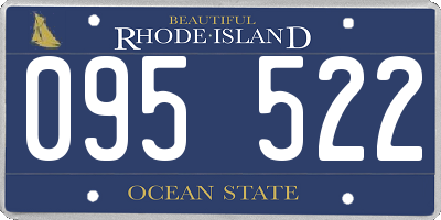 RI license plate 095522