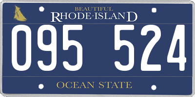 RI license plate 095524
