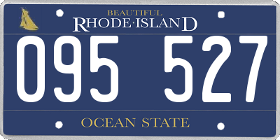 RI license plate 095527
