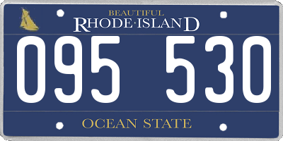 RI license plate 095530
