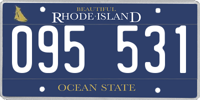 RI license plate 095531