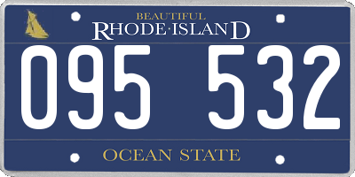 RI license plate 095532