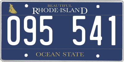 RI license plate 095541