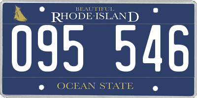 RI license plate 095546