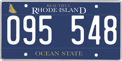 RI license plate 095548
