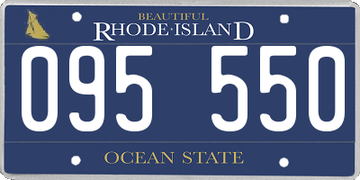 RI license plate 095550