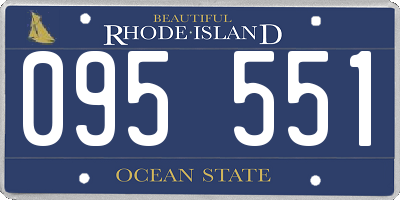 RI license plate 095551