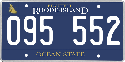 RI license plate 095552