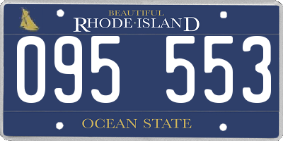RI license plate 095553