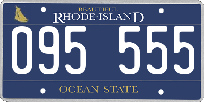 RI license plate 095555