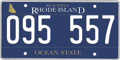 RI license plate 095557