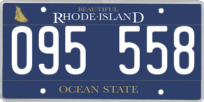 RI license plate 095558