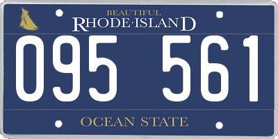 RI license plate 095561