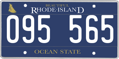 RI license plate 095565