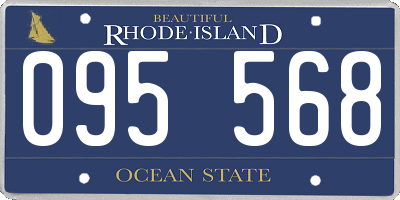 RI license plate 095568