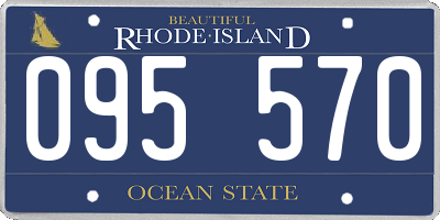 RI license plate 095570