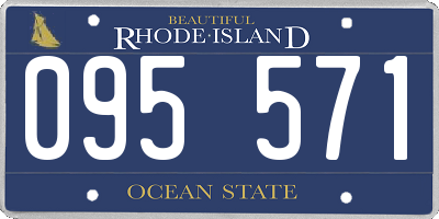 RI license plate 095571