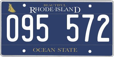 RI license plate 095572