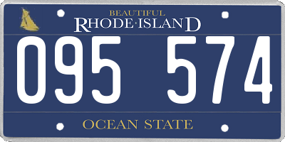 RI license plate 095574