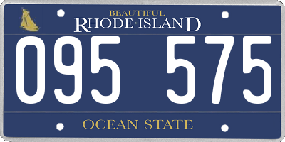 RI license plate 095575
