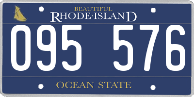 RI license plate 095576