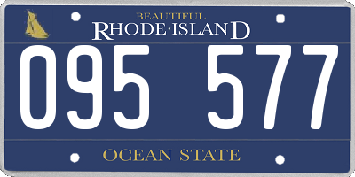 RI license plate 095577