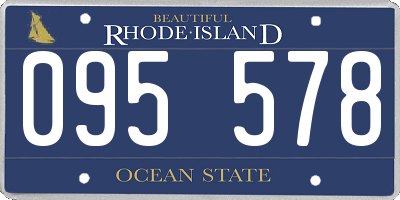 RI license plate 095578