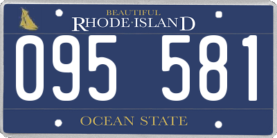 RI license plate 095581