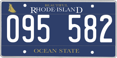 RI license plate 095582