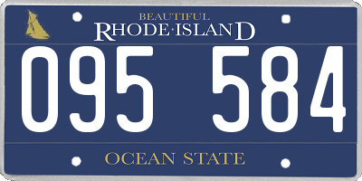 RI license plate 095584