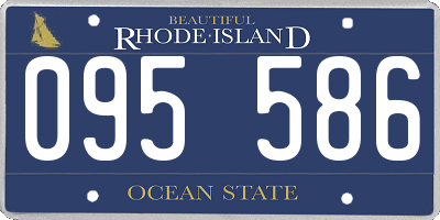 RI license plate 095586
