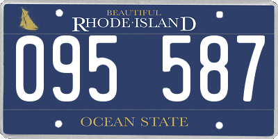 RI license plate 095587