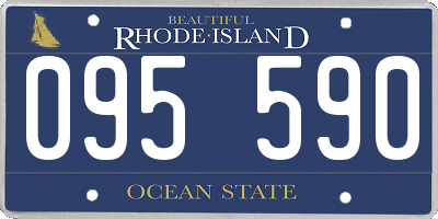RI license plate 095590