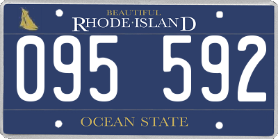 RI license plate 095592