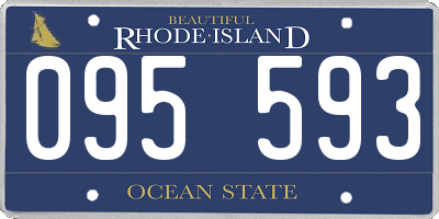 RI license plate 095593