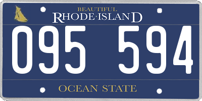 RI license plate 095594