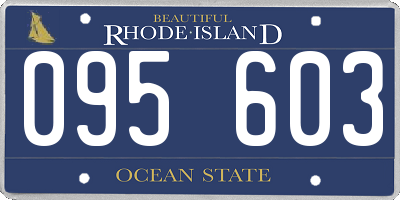 RI license plate 095603