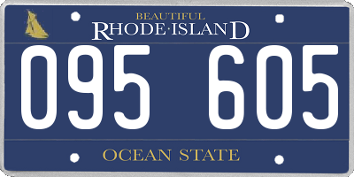 RI license plate 095605