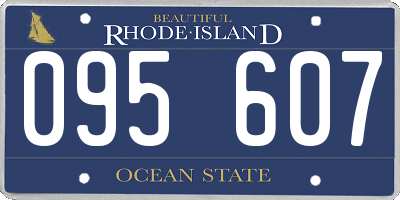 RI license plate 095607