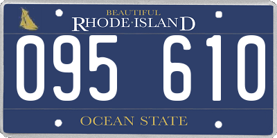 RI license plate 095610