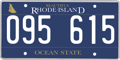 RI license plate 095615