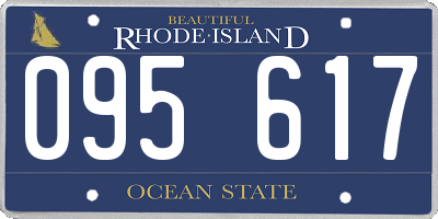 RI license plate 095617